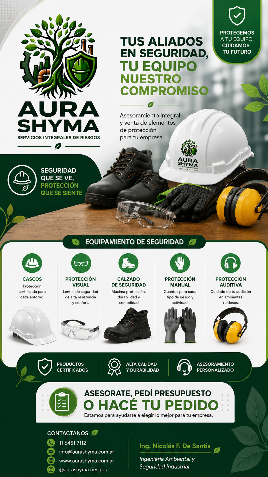 Productos de seguridad Aura Shyma